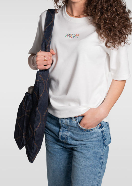 Enjoy Bag Jeans Ricamato