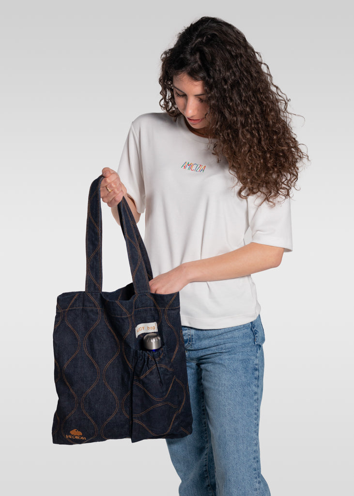 Enjoy Bag Jeans Ricamato